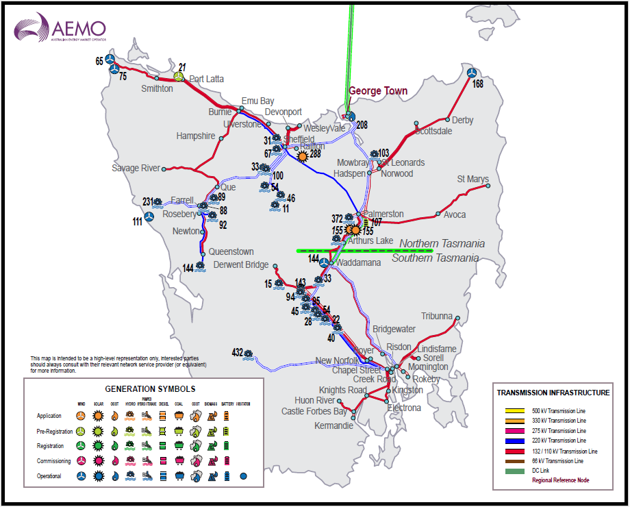 TAS Generation map