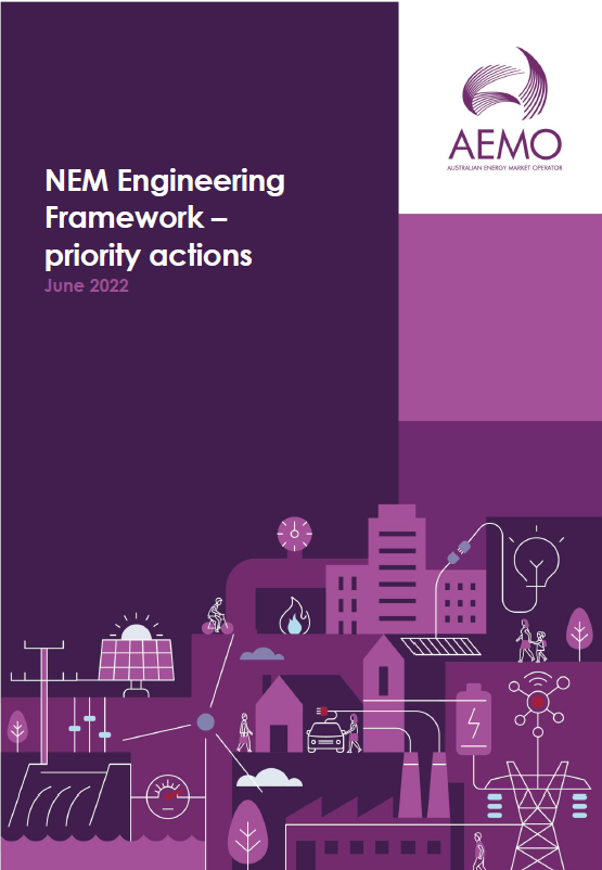 Report cover page NEM Engineering Framework priority actions