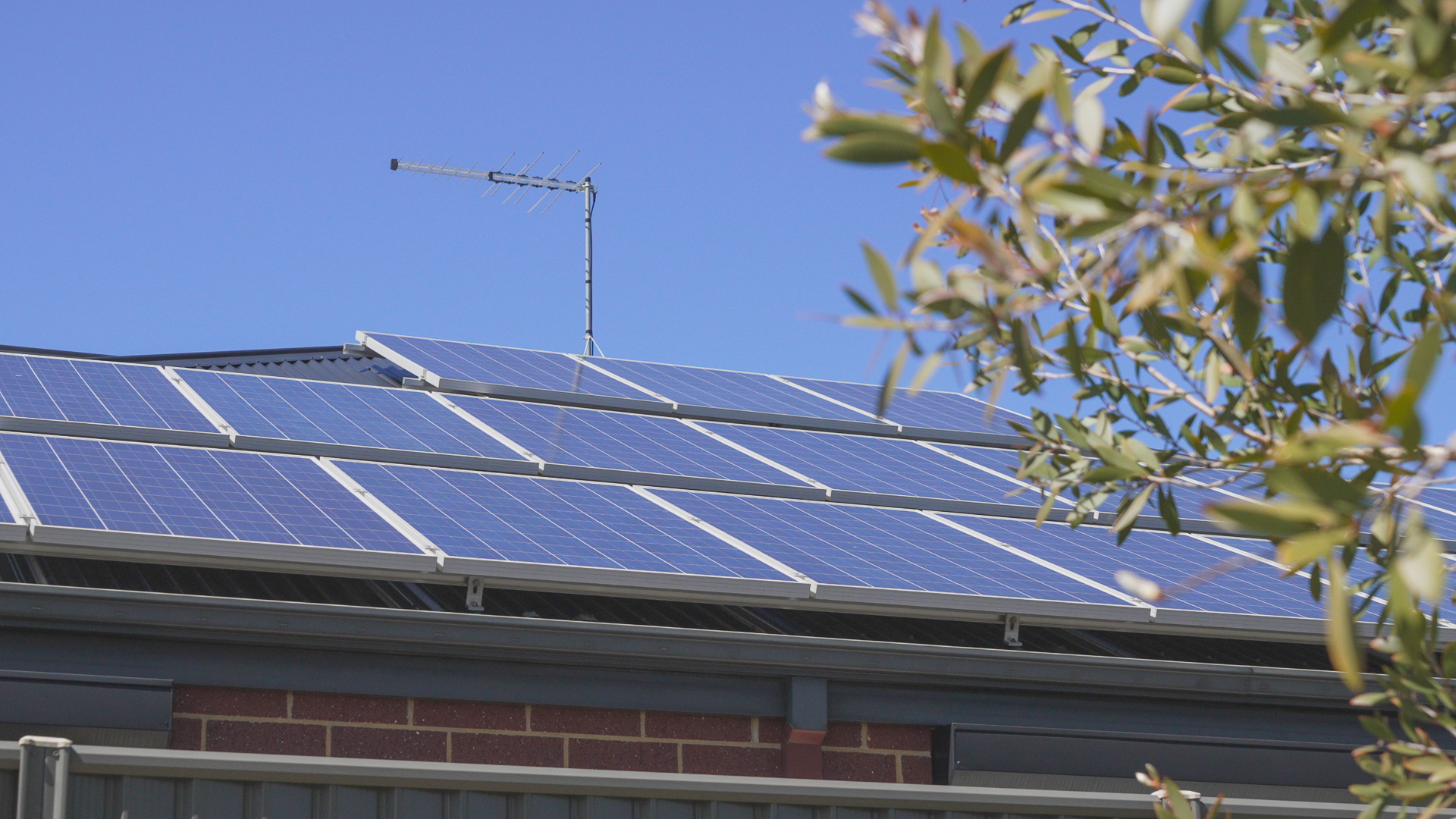 Residential house with solar panels in Harrisdale Western Australia