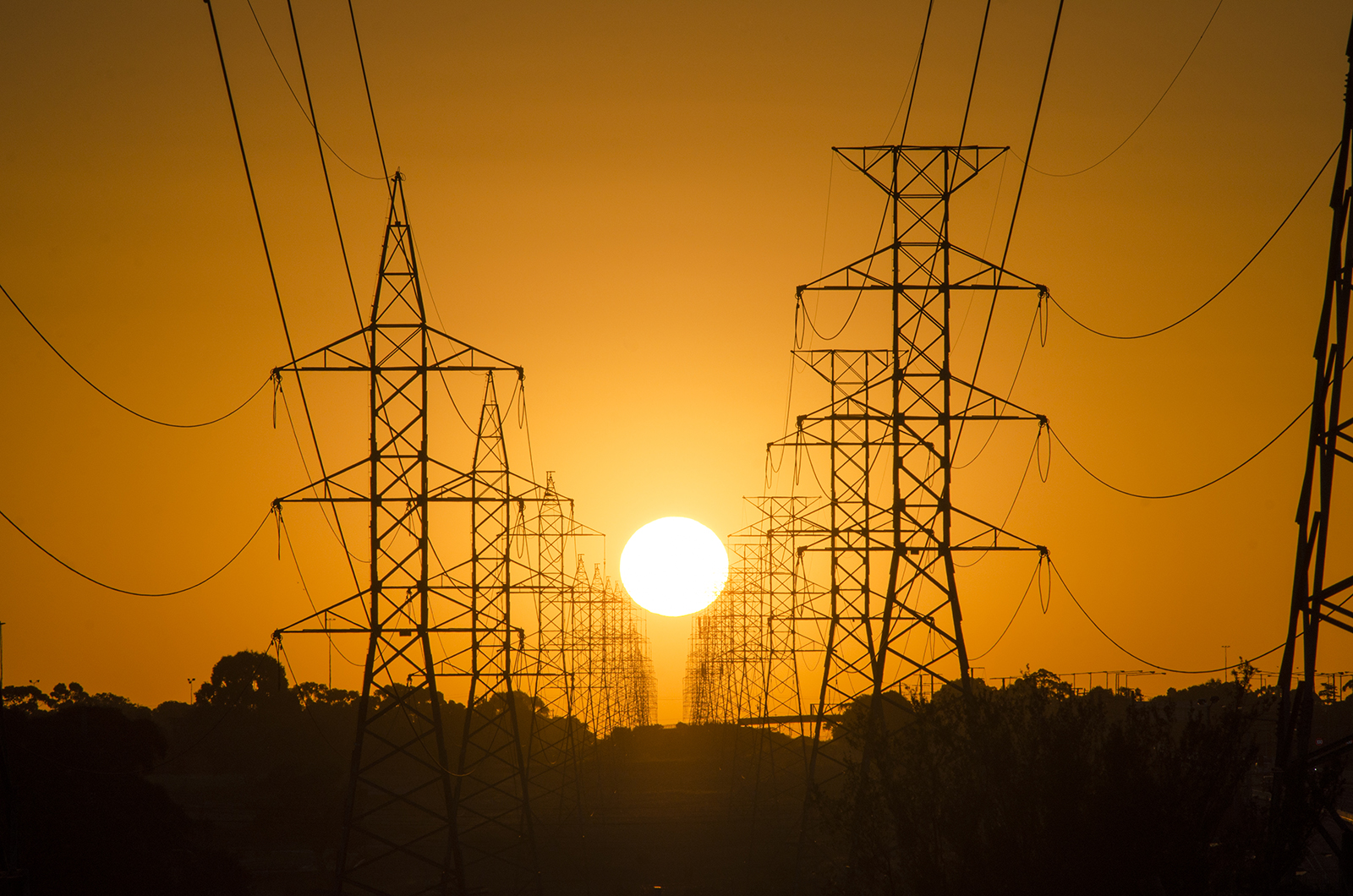 Electricity transmission towers in Australia