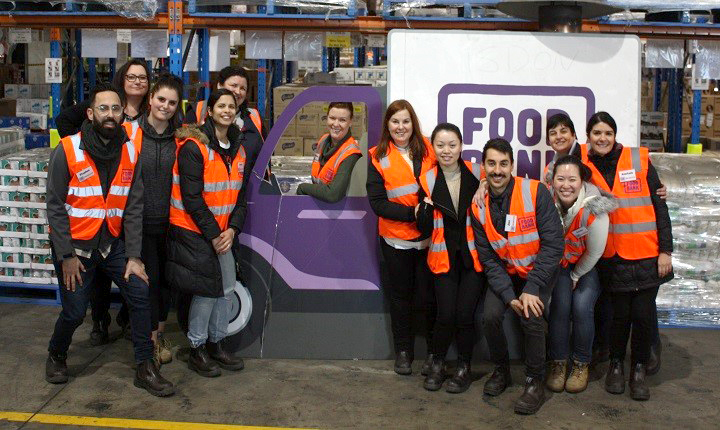 AEMO volunteers at the foodbank