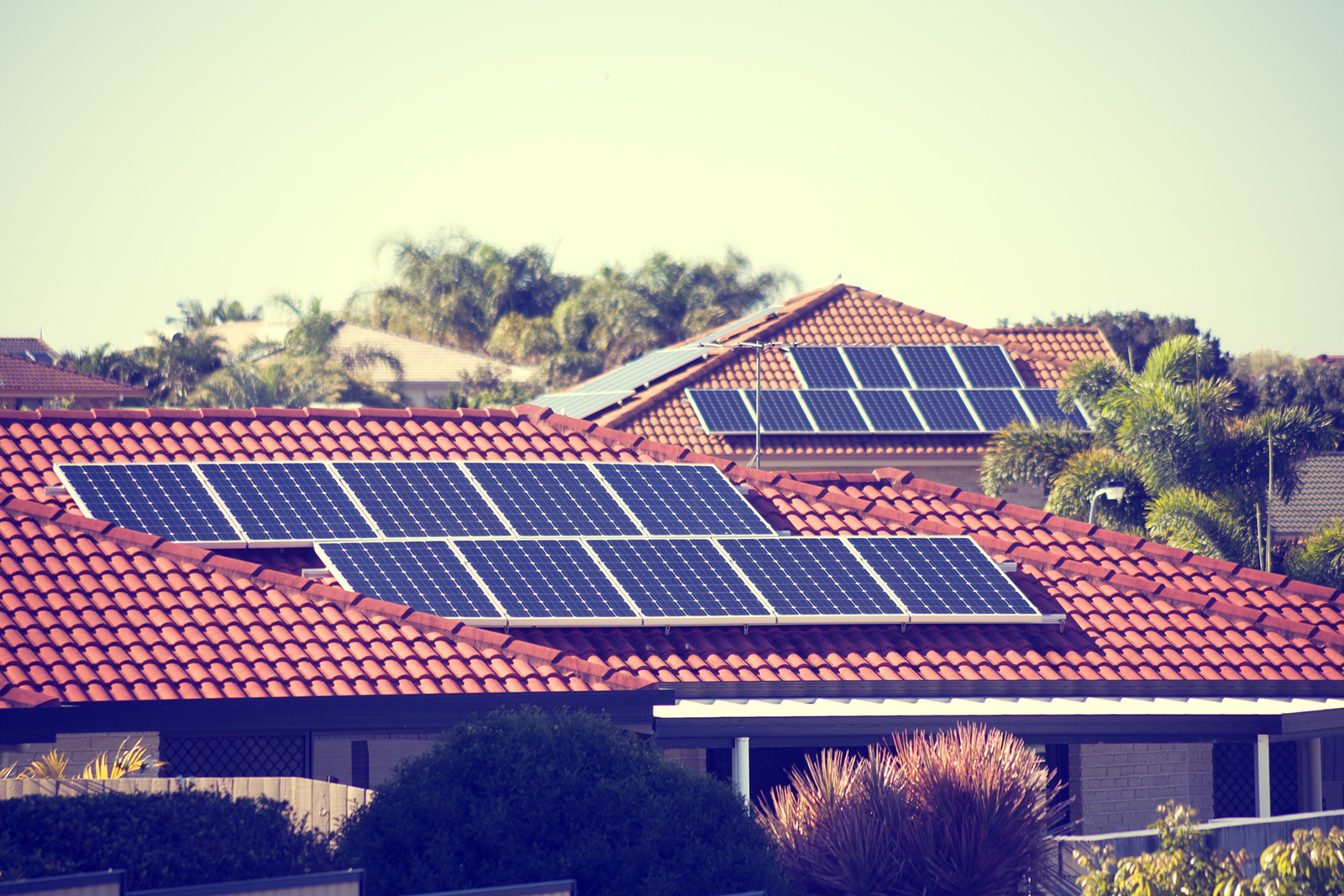Rooftop solar panels in Australia